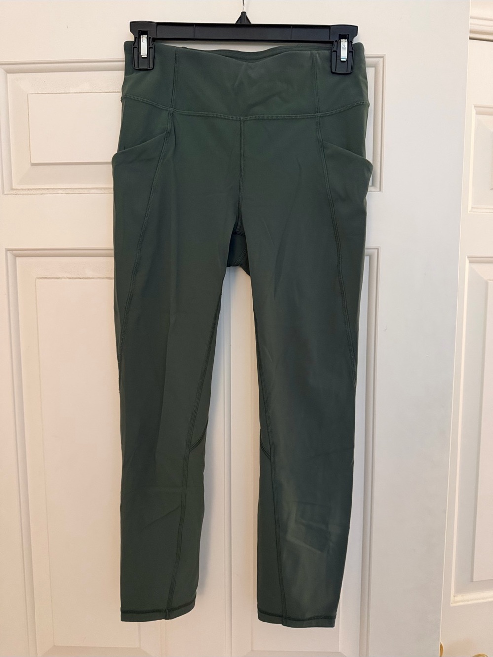 lululemon Green High-Rise Leggings with Side Pockets
